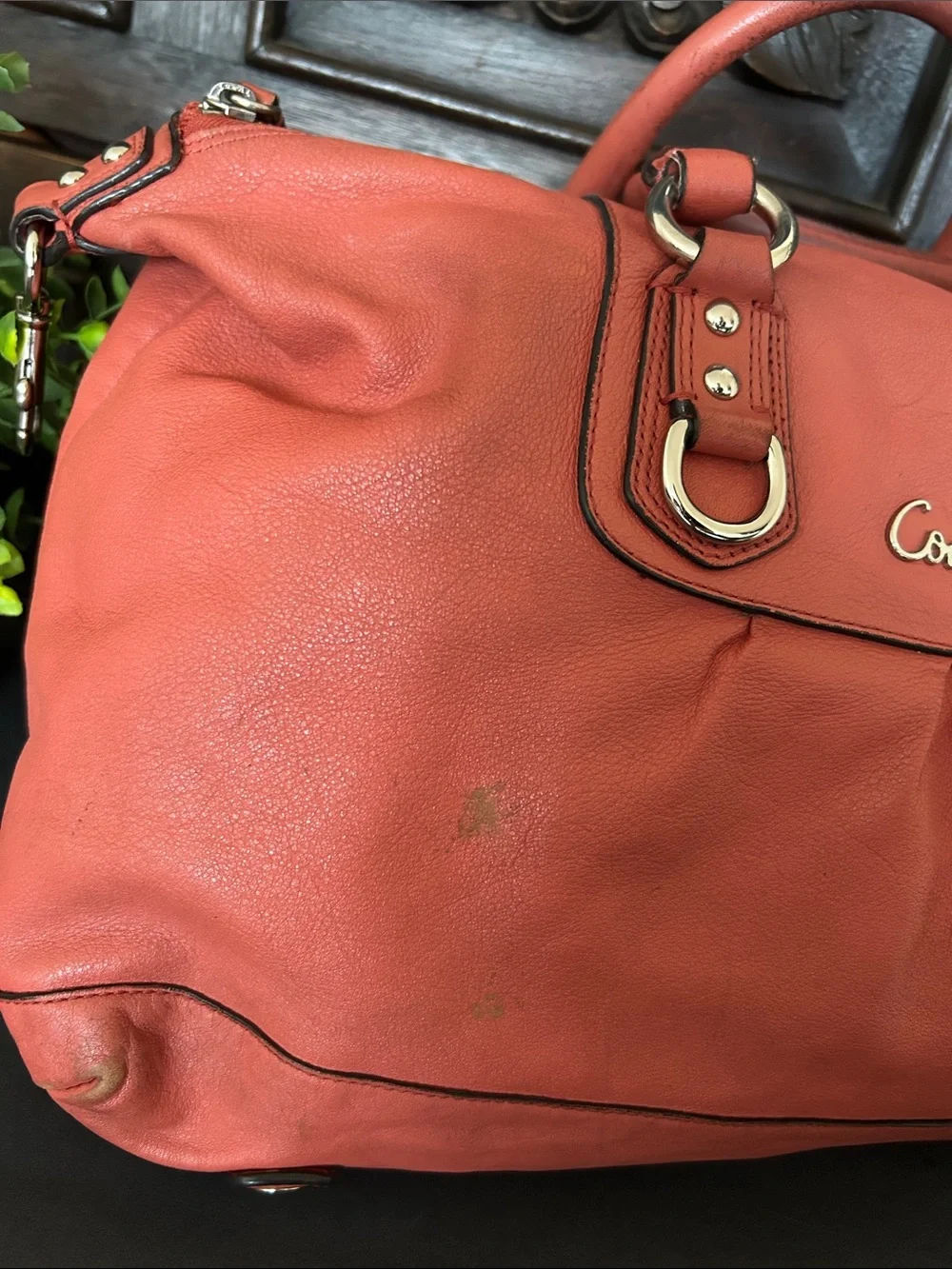 Coach Coral LARGE F15447 Ashley Leather Tote